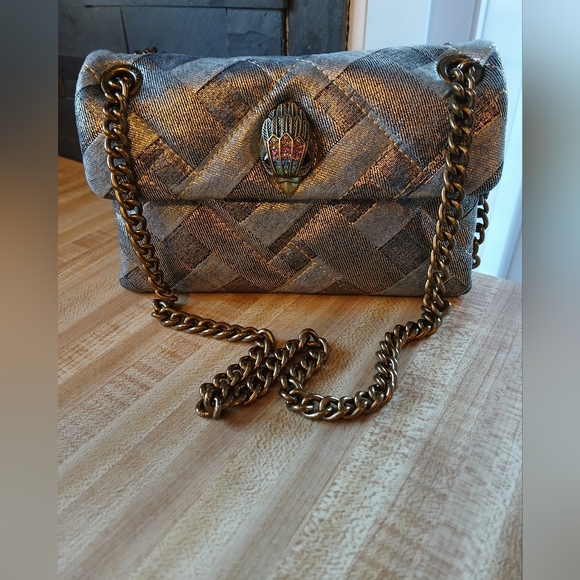 Kurt Geiger NWT Kensington W/Multi Colored Raven & Dustbag - Picture 2 of 8